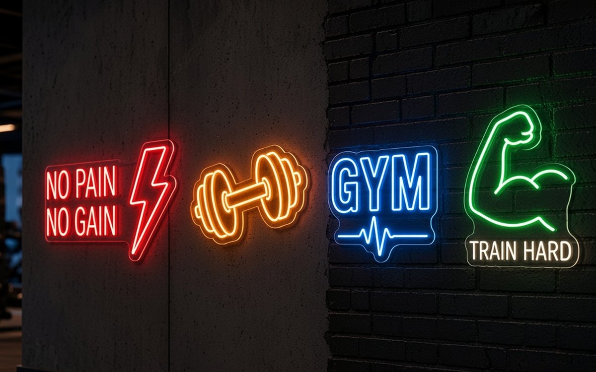 Neón para gimnasios