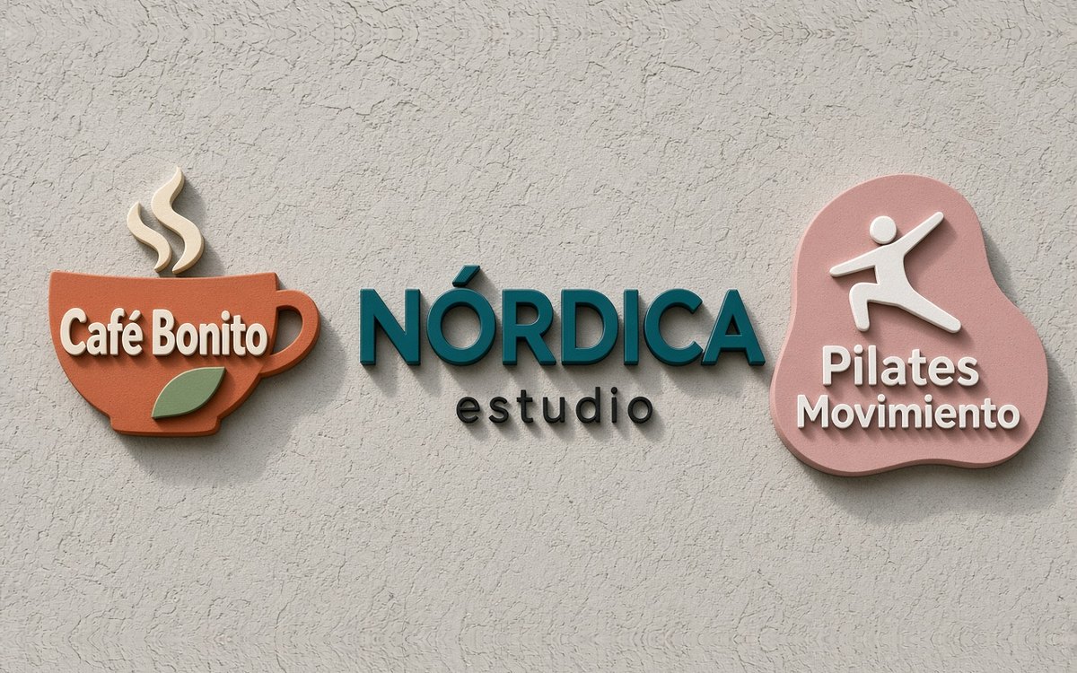 Letras y logos en volumen